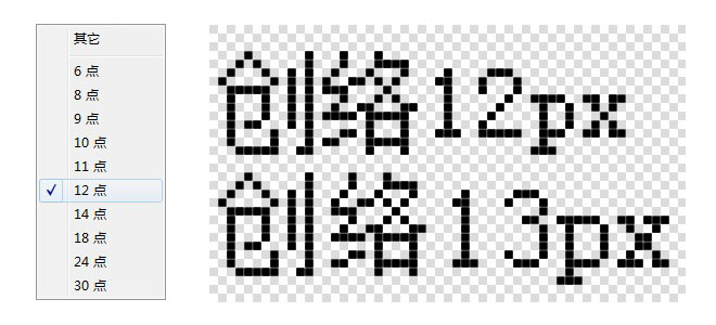 为什么中文网站上13px大小的字体使用的比较少