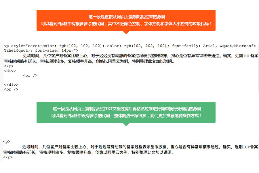 为什么复制粘贴到网站后台的文章字体大小有时会不一样